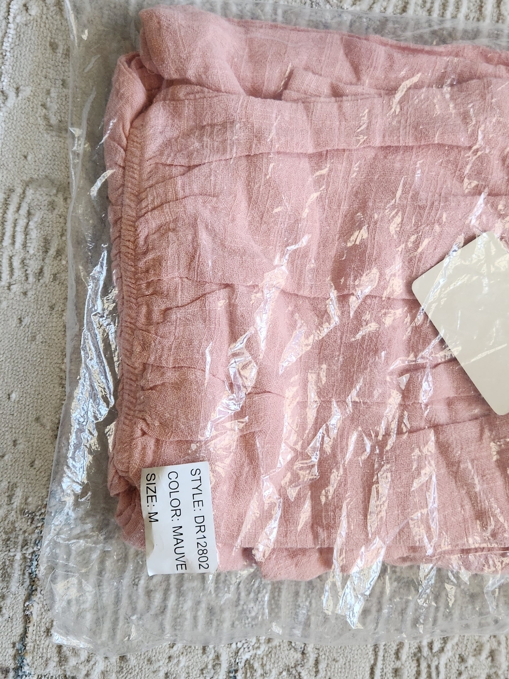 NEW love J Pale Pink Off-Shoulder Wide-Leg Jumpsuit - Picture 10 of 12